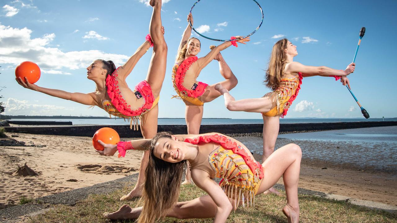 Alexandra Aristoteli, Felicity White, Alannah Mathews and Emily Abbot will become the first team in their event to represent Australia at the Olympic Games in Tokyo. Picture: Brad Fleet