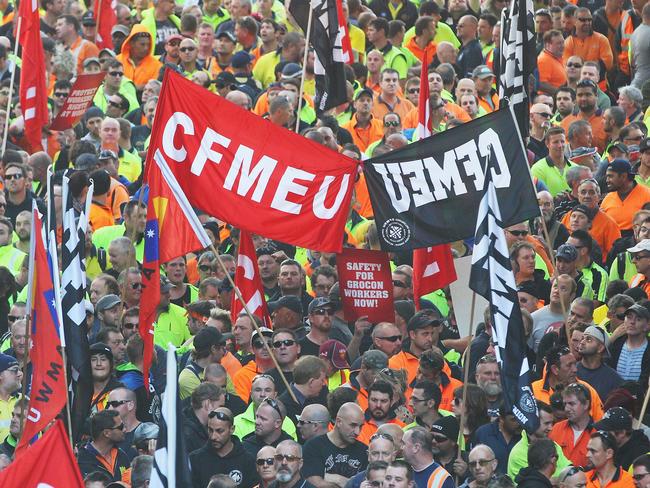 The CFMEU national executive had made moves to install its own administrator. Picture: Getty Images