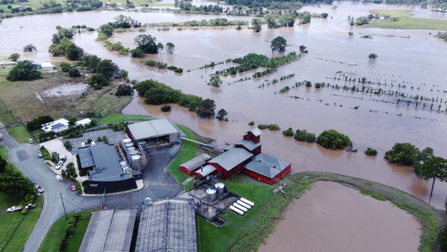 Beenleigh Artisan Rum Distillery was flooded when the Albert River broke its banks in March 2022