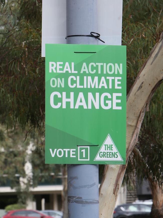 There had been a proposal to ban election posters on stobie poles. Picture: AAP