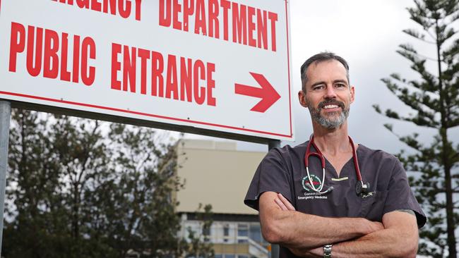 Dr Andy Ratchford at Mona Vale Hospital Emergency department. Picture: Adam Yip / Manly Daily