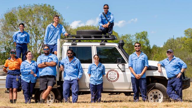 Land and Sea Rangers on a shell fish survey in the mangroves of Larrakia. Minister for Aboriginal Affairs; Minister for Parks and Rangers Selena Uibo ahas just announced a new round of grant funding for the program. Waiting on names. Picture: Che Chorley