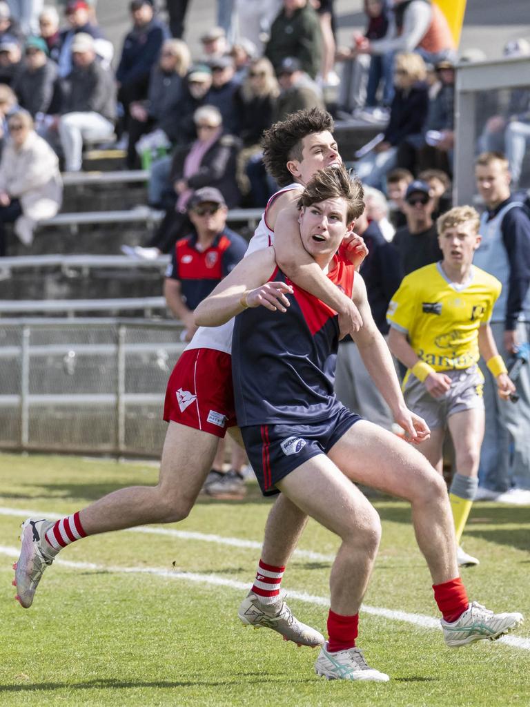 STJFL Grand finals U18 Boys Clarence v North Hobart at North Hobart Oval. Picture: Caroline Tan