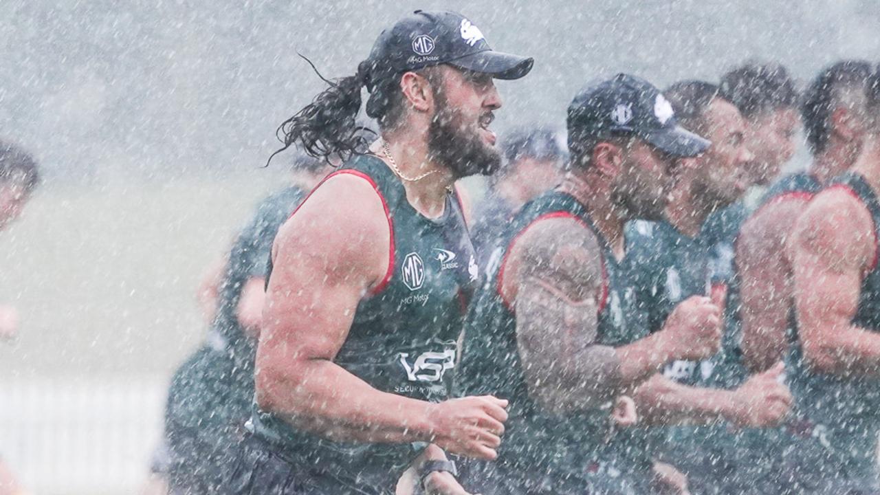 Keaon Koloamatangi at Rabbitohs training in Redfern. Photo: Shannon Aldwell/South Sydney Rabbitohs