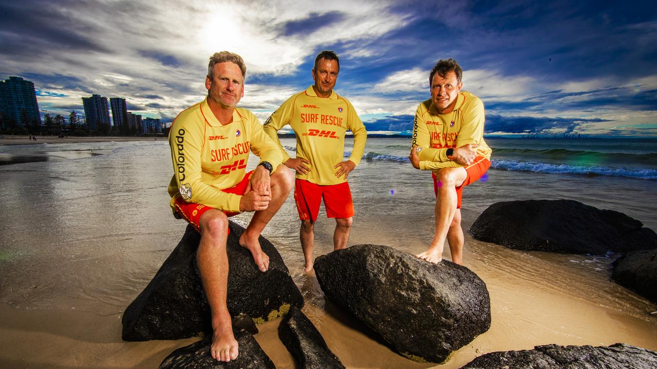 Hero Lifesavers Kane Haley, Geoff Carlin and Iain Rogers. Picture: Nigel Hallett