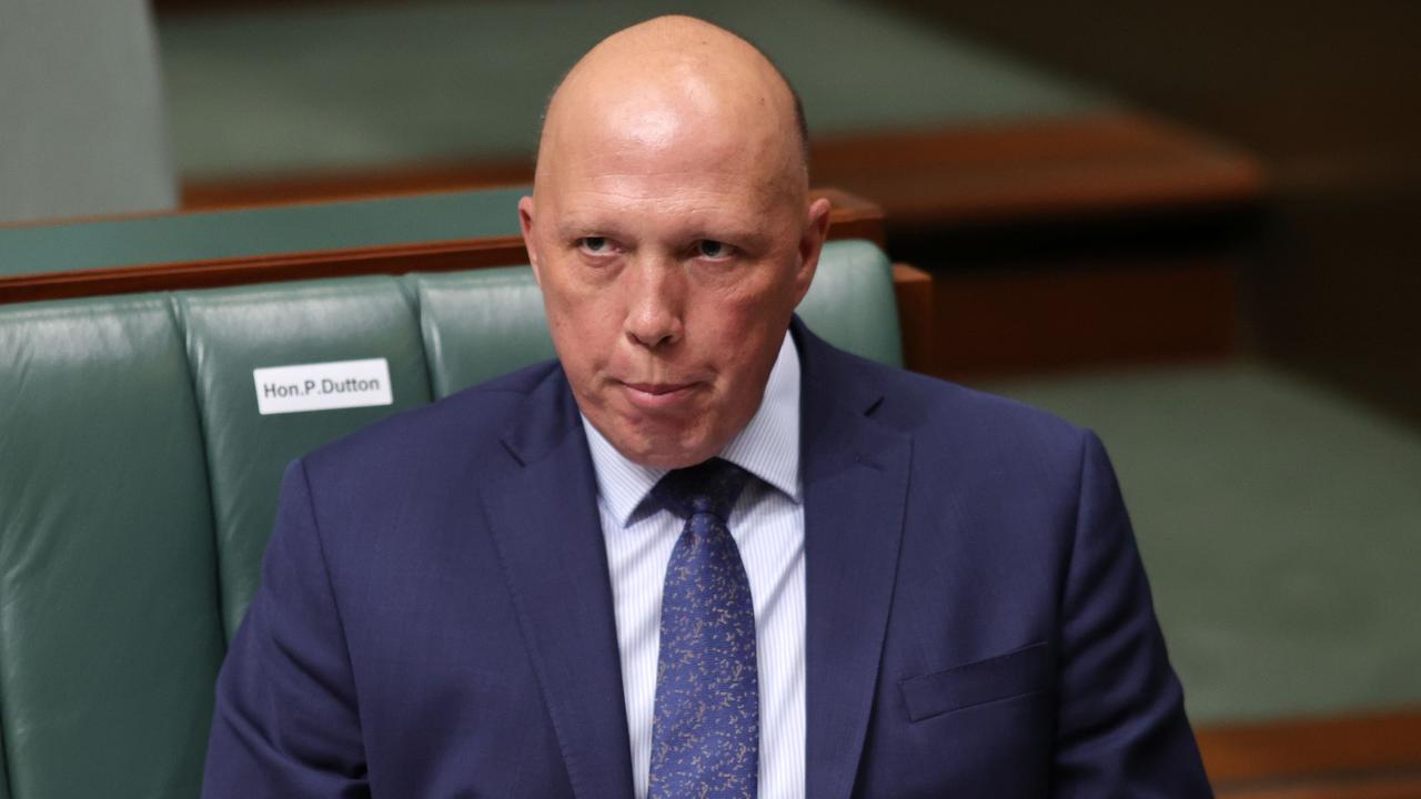 Peter Dutton revealed he tipped off the Prime Minister’s office about the alleged rape of Brittany Higgins but personally decided not to tell Scott Morrison. Picture: NCA NewsWire / Gary Ramage