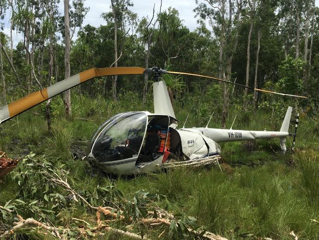 The Northern Territory chopper crash killed Chris Wilson in 2022. Picture: ATSB report