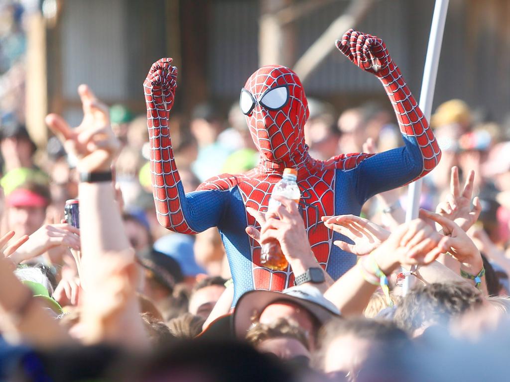 Some of the best dressed at Falls Festival Marion Bay 2019/20. Picture; PATRICK GEE