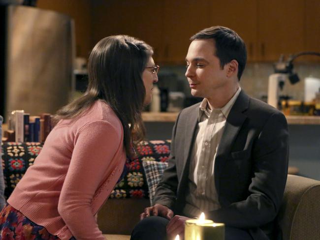 Amy (Mayim Bialik) and Sheldon (Jim Parsons). Picture: Getty Images