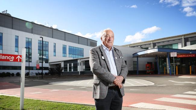 Pictured outside Campbelltown Hospital is Macarthur federal Labor MP Dr Mike Freelander who has hit out over a lack of funding for health services in South West Sydney, telling a NSW Parliamentary inquiry the local health district was in dire need of funding. Picture: Richard Dobson