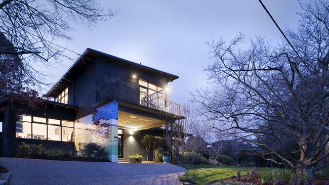 The modernist home in Eaglemont.