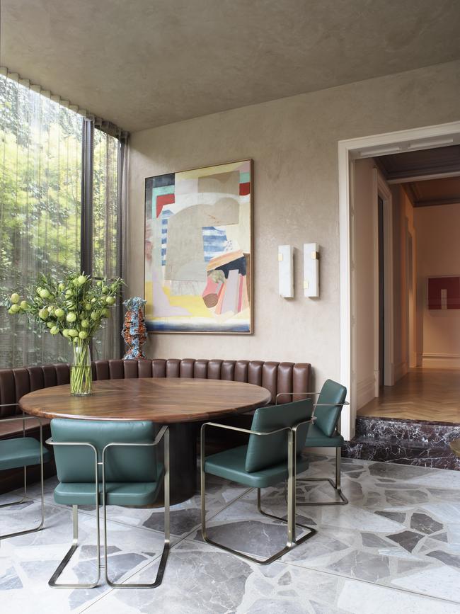 A kitchen eating space designed by David Flack's Flack Studio. Picture: Anson Smart