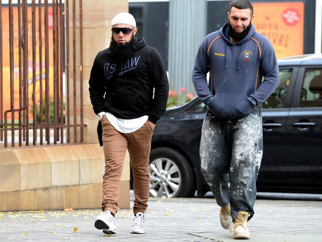 Vince and Giuseppe Focarelli at the Adelaide Magistrates court.