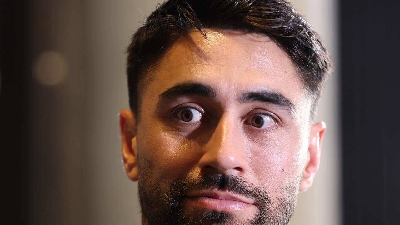 SYDNEY, AUSTRALIA - SEPTEMBER 27: Shaun Johnson of the Warriors looks on during the 2023 Dally M Awards at The Winx Stand, Royal Randwick Racecourse on September 27, 2023 in Sydney, Australia. (Photo by Mark Kolbe/Getty Images)
