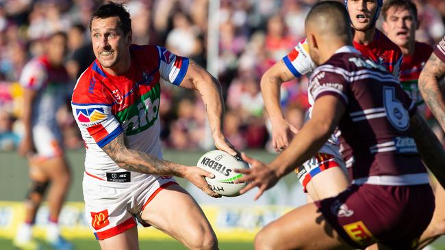 Mitchell Pearce is ready for a big season with the Knights. Picture: Steve Christo/AAP