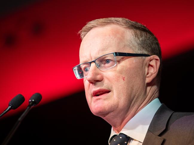 Reserve Bank Governor Philip Lowe speaks during a CEDA event at the Adelaide Convention Centre in Adelaide, Thursday, June 20, 2019. (AAP Image/James Elsby) NO ARCHIVING