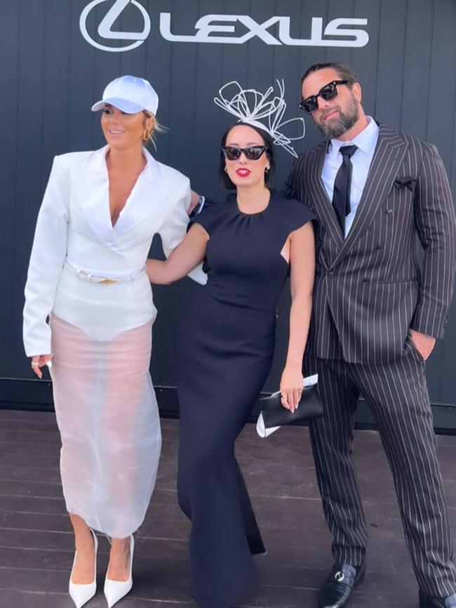 The mum-of-one and fashion entrepeneur attended the Lexus marquee inside the Birdcage. Picture: Instagram/PipEdwards.