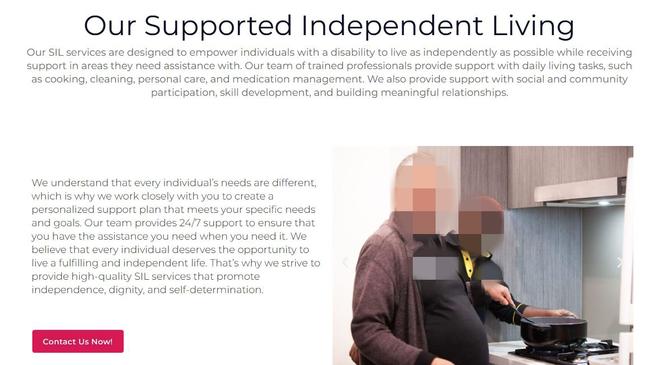NDIS Commission issues permanent ban to Freedom Care Group. Picture: Images from Freedom Care Group Website