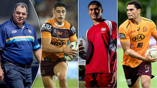 Mal Meninga and the Gold Coast Titans are targeting Kotoni Staggs, Xavier Coates and Brenden Piakura from the Brisbane Broncos.