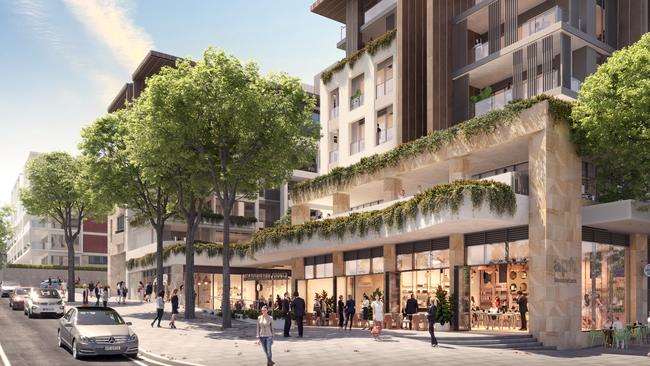 Artist's impression of the new Meadowbank build-to-rent project with 291 apartments and a retail precinct. Picture: Supplied.