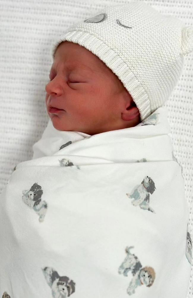 Garry Kissick and Ash Barty have announced the arrival of their baby boy Hayden. Picture: Instagram.