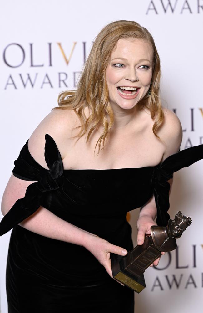 Sarah Snook wins Best Actress at the Olivier Awards for Sydney Theatre ...