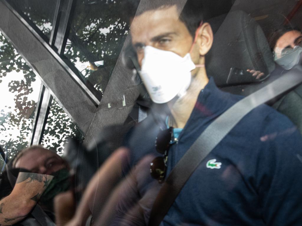 Novak Djokovic was deported from Australia on Sunday night. Picture: Diego Fedele/Getty Images