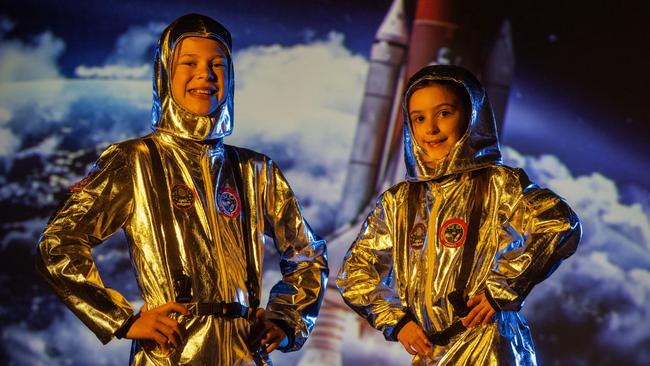 St Andrew's School students Corbin Katz and Victoria Staniszewski are taking part in the space camp. Picture: Ben Macmahon