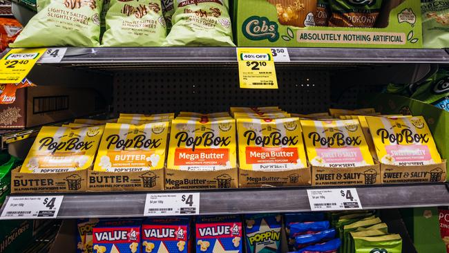 Popbox first hit Woolworths’ shelves in September 2023. Picture: Supplied