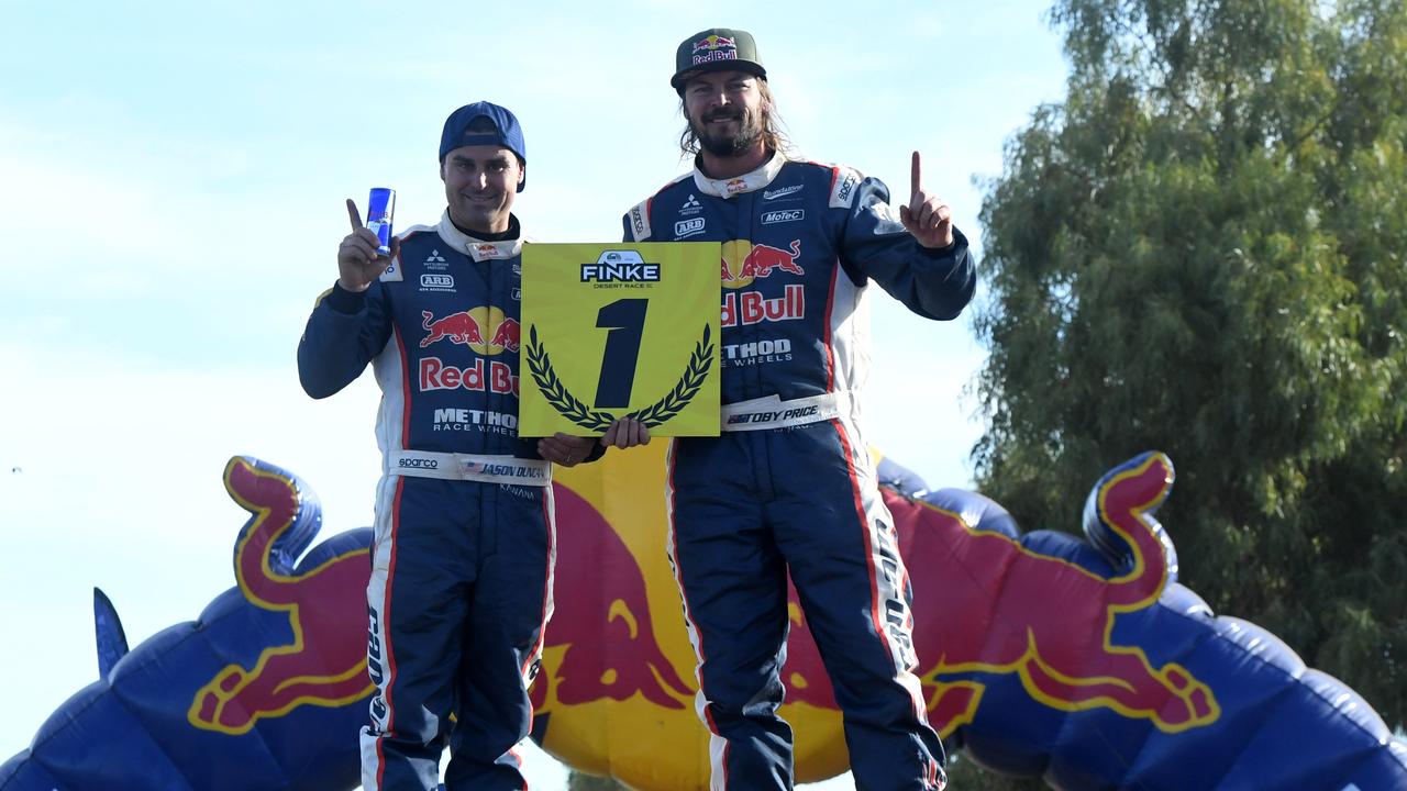 Toby Price and Jason Duncan crowned kings at Finke Desert Race. Picture: (A)manda Parkinson