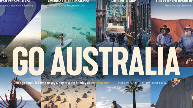 Tourism Australia’s latest marketing campaign, ‘Come and Say G'Day, Don't Go Small … Go Australia!’.