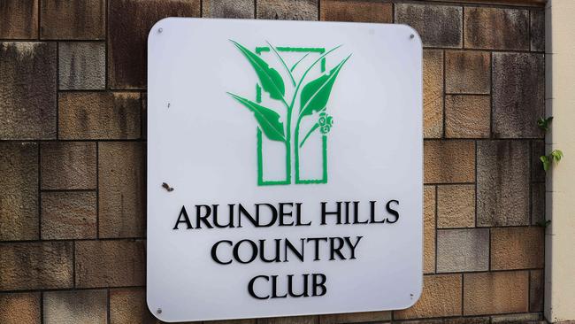 Signage outside the former golf club. Picture: Adam Head