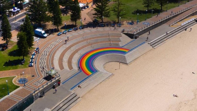 How the rainbow currently looks. Picture: Randwick Council