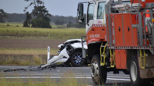 A 19-year-old woman has died after a serious crash on Yamba Road at Palmers Island.