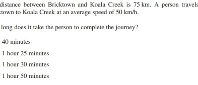 A Multiple choice question from the 2020 HSC Standard 1 course. Source: NSW Education Standards Authority.