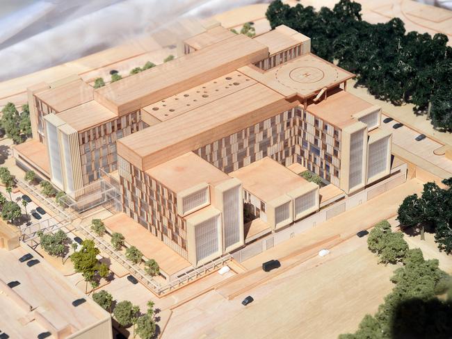 Model of the proposed Frenchs Forest hospital. Picture: Annika Enderbog