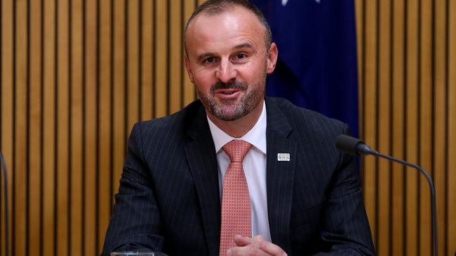 ACT Chief Minister Andrew Barr has hit out at journalists and the mainstream media. Picture: Kym Smith.