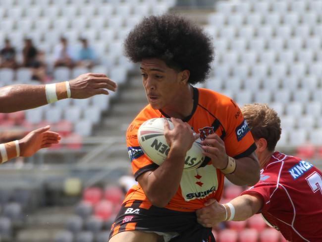 Dominic Ierome. Connell Cup under-17s action between the Tigers and Dolphins. Sunday, February 11, 2024.