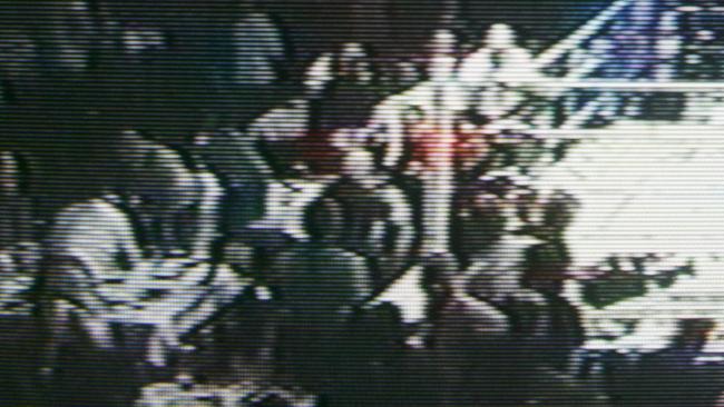 Bikie brawl at Carrara in 2006. Picture: Nine News.