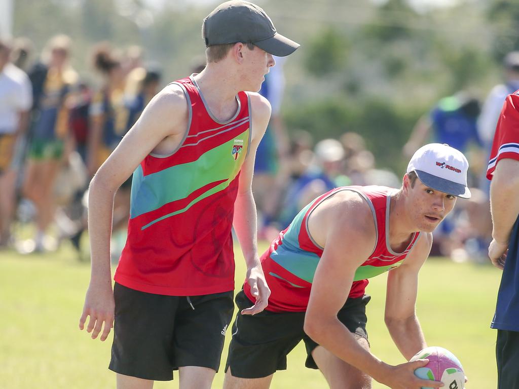 Sophia College V Parklands Christian College at the 2024 Gold Coast Titans All Schools Touch Football Picture: Glenn Campbell