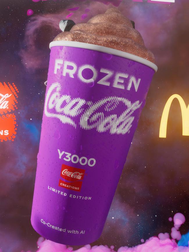 Macca's have also released a "futuristic" Frozen Coke. Picture: Supplied