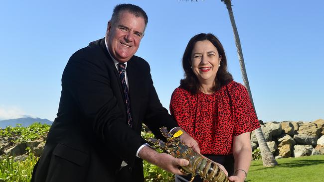 Australian Senator Mark Furner with Queensland Premier Annastacia Palaszczuk during a parliamentary visit to Townsville. PICTURE: Matt Taylor.