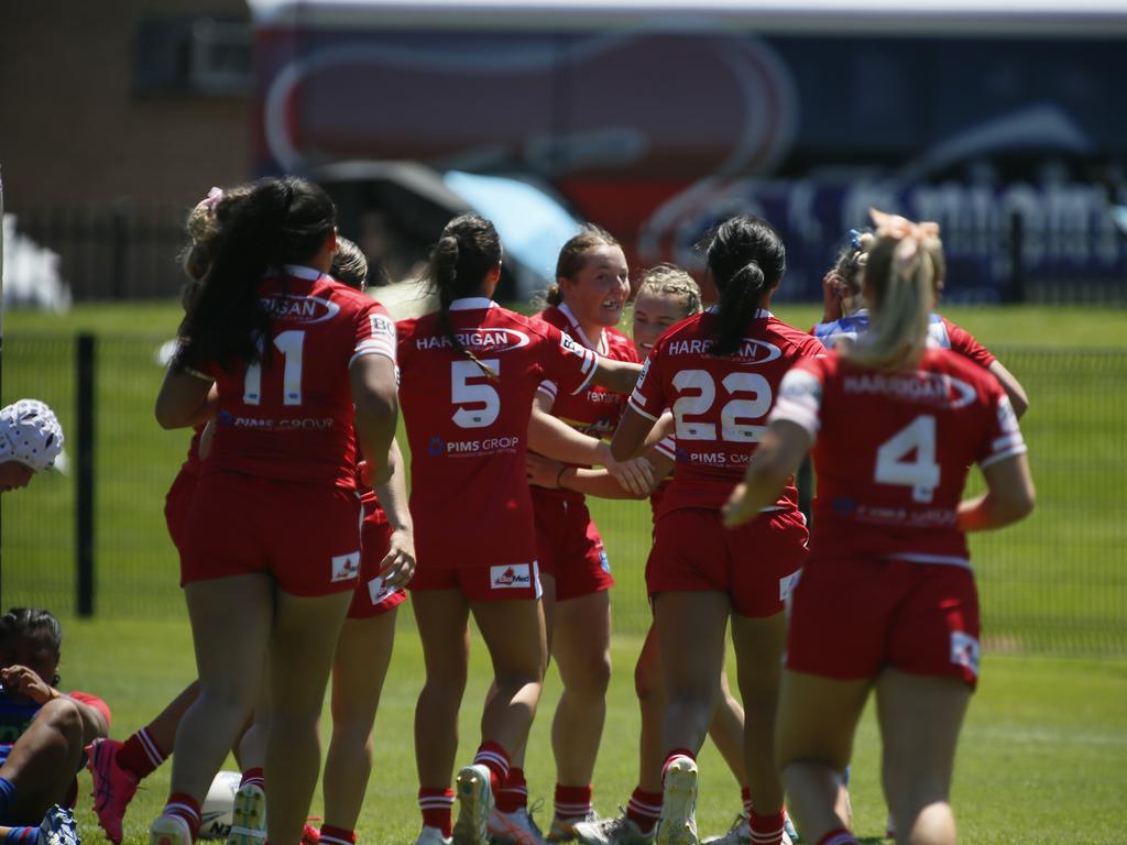 Illawarra celebrates a try. Picture Warren Gannon Photography