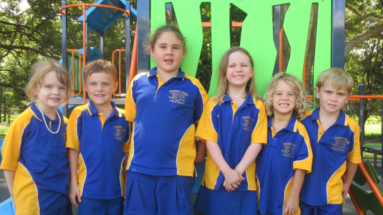 My First Year 2023 Crabbes Creek public school Kindergarten from left to right: Oceana S, Remy D, Zahli O, Georgia M, Koah B, and River C.