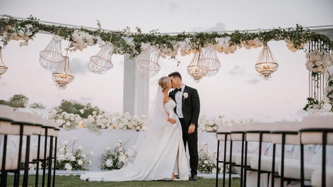 Katie Stevens and Luke Brechin’s beautiful Bali wedding. Picture: Motion House Weddings