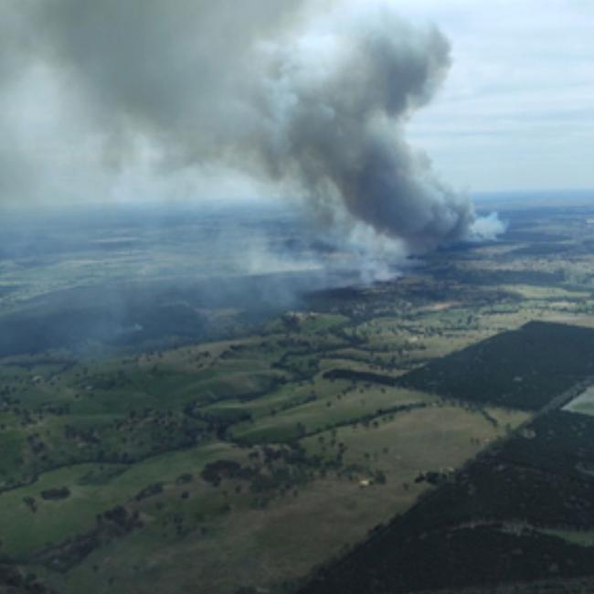 The Kadnook fire last weekend destroyed at least one home. Picture: State Control Centre