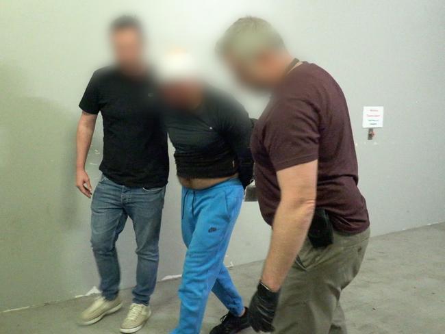 Comanchero kingpin Tarek Zahed was arrested in August 2022 in connection with the 2014 murder of Youssef Assoum. Picture: NSW Police