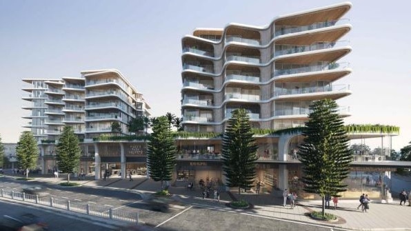 Artist's impression of Northern Gateway project on the Kingsway in Cronulla. Picture: Supplied