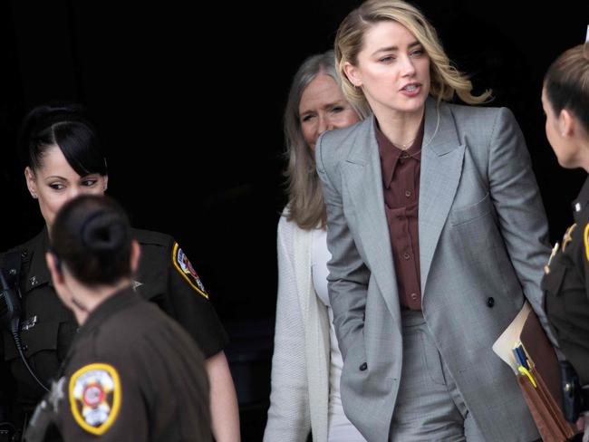 Amber Heard spoke about receiving death threats from fans of Johnny Depp. Picture: AFP