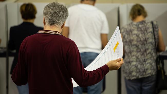 NORTH SHORE TIMES AAPGeneric photographs of voting in the NSW State Elections at Gordon PS on 23rd March 2019. (AAP Image / Julian Andrews).